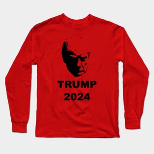 Trump 2024 Silhouette Long Sleeve T-Shirt